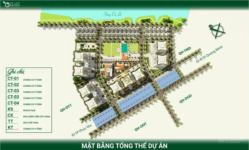 Hình ảnh dự án Mê Linh Garden City