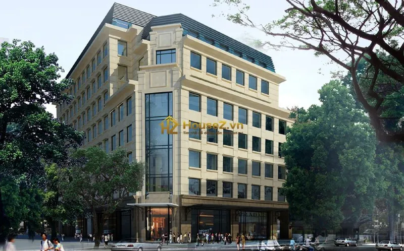 Hình ảnh dự án Naforimex Building có địa chỉ tại số 19 Bà Triệu, phường Cửa Nam (hoặc Tràng Tiền), quận Hoàn Kiếm, Hà Nội