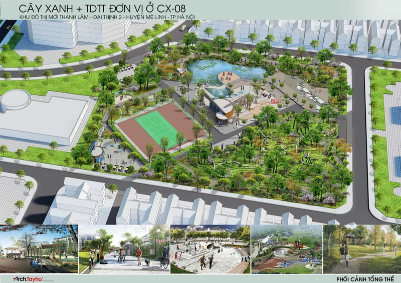 Hình ảnh dự án NOXH HUD Mê Linh (Khu đô thị Thanh Lâm - Đại Thịnh 2): Nằm tại ô đất CT-05, CT-06 và CT-08 thuộc KĐT Thanh Lâm - Đại Thịnh 2, huyện Mê Linh