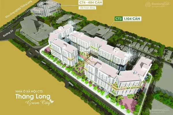 Nhà ở xã hội NOXH CT3 Kim Chung Đông Anh Thăng Long Green City