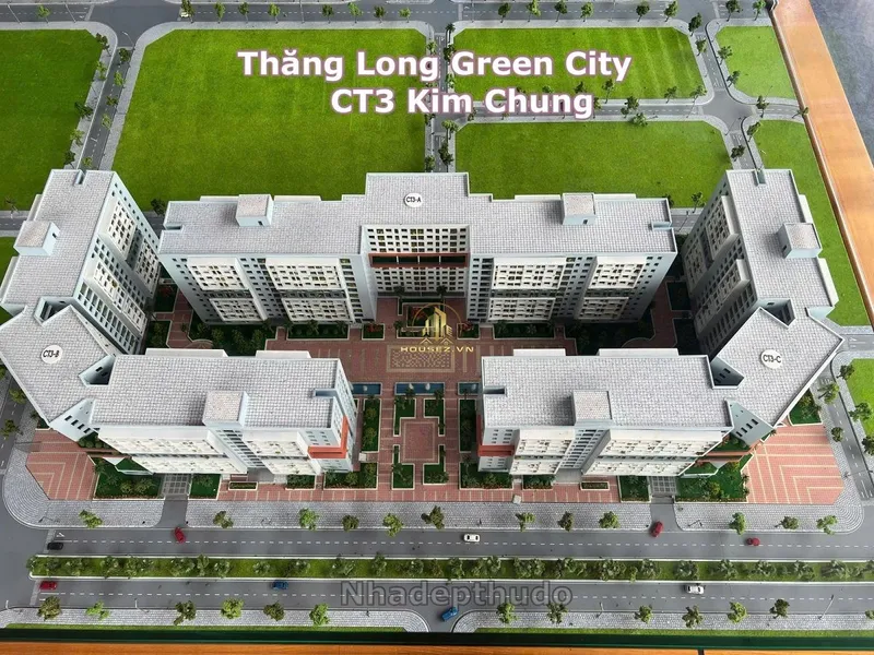 Hình ảnh dự án NOXH Kim Chung Đông Anh  (Thăng Long Green City) tọa lạc tại ô đất CT3 và CT4 Khu đô thị mới Kim Chung, xã Kim Chung (nay thuộc khu vực xã Thiên Lộc), huyện Đông Anh, thành phố Hà Nội