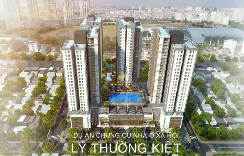 Hình ảnh dự án NOXH Lý Thường Kiệt Dự án nhà ở xã hội Lý Thường Kiệt (Phú Thọ DMC) có địa chỉ tại số 324 đường Lý Thường Kiệt, phường Diên Hồng (thuộc khu vực Quận 10 cũ), Thành phố Hồ Chí Minh