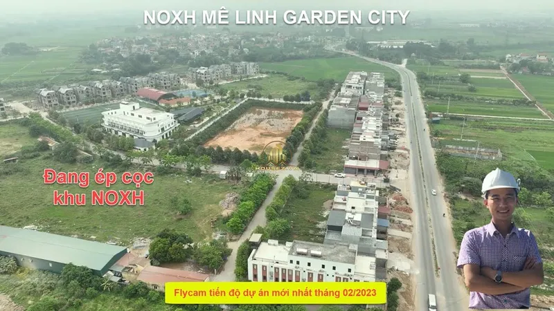 Hình ảnh dự án NOXH Mê Linh Garden City (Khu đô thị Kim Hoa): Tọa lạc tại xã Kim Hoa, huyện Mê Linh, dọc theo tuyến đường trọng điểm phía Bắc