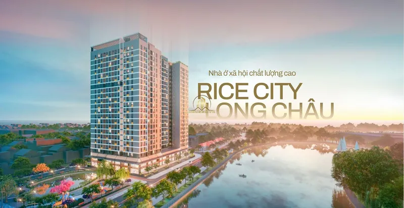 Hình ảnh dự án NOXH Rice City Long Châu nằm tại ô đất A1-05, phố Gia Quất, phường Thượng Thanh, quận Long Biên, Hà Nội
