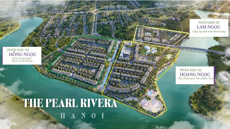 Hình ảnh dự án Pearl Rivera Hà Nội Số 349, Đường Hoàng Quốc Việt, Phường Cổ Nhuế 1, Quận Bắc Từ Liêm, Hà Nội