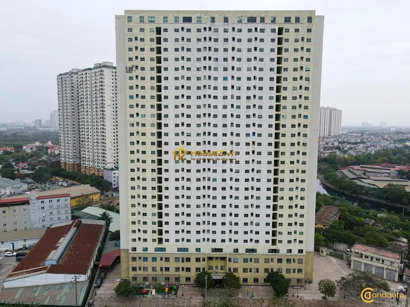 Hình ảnh dự án Sails Tower (còn gọi là chung cư Sông Nhuệ) nằm trên đường Cầu Bươu (đường 70), phường Kiến Hưng, quận Hà Đông, Hà Nội