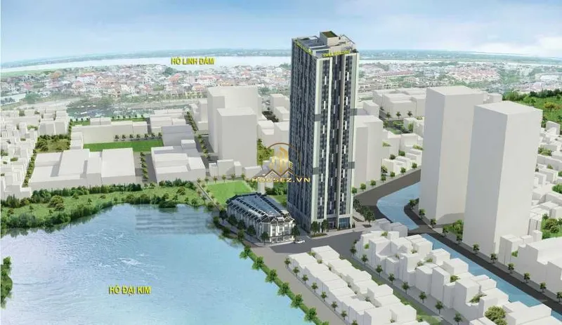 Hình ảnh dự án Smile Building nằm tại số 1 đường Nguyễn Cảnh Dị, thuộc khu đô thị Bắc Đại Kim mở rộng, phường Đại Kim, quận Hoàng Mai, thành phố Hà Nội