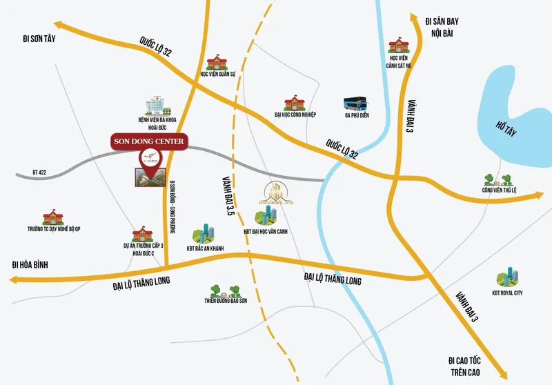 Hình ảnh dự án Sơn Đồng Center