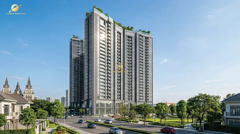 Hình ảnh dự án Sunshine River Park nằm tại ô đất B1-N01 & B1-CL2 thuộc Khu đô thị Nam Thăng Long (Ciputra), phường Phú Thượng, quận Tây Hồ, Hà Nội