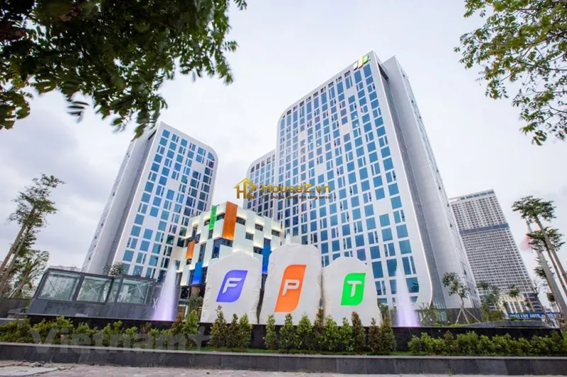 Hình ảnh dự án Tập đoàn FPT có hai tòa nhà văn phòng lớn và nổi bật nhất là FPT Tower (trụ sở chính mới) và FPT Building (tòa nhà cũ tại phố Duy Tân)