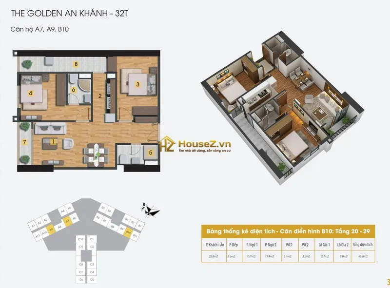 Hình ảnh dự án The Golden An Khánh 32T