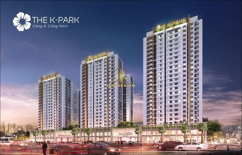 Hình ảnh dự án The K Park nằm tại Lô H-CT2 thuộc Khu đô thị Văn Phú, quận Hà Đông, Hà Nội