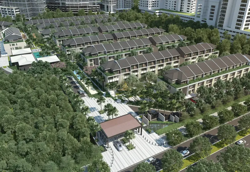 Hình ảnh dự án The Mansions Dự án The Mansions nằm tại giao điểm của đường Lê Văn Lương kéo dài (Tố Hữu) và đường Lê Trọng Tấn, thuộc khu đô thị ParkCity Hanoi, quận Hà Đông, Hà Nội