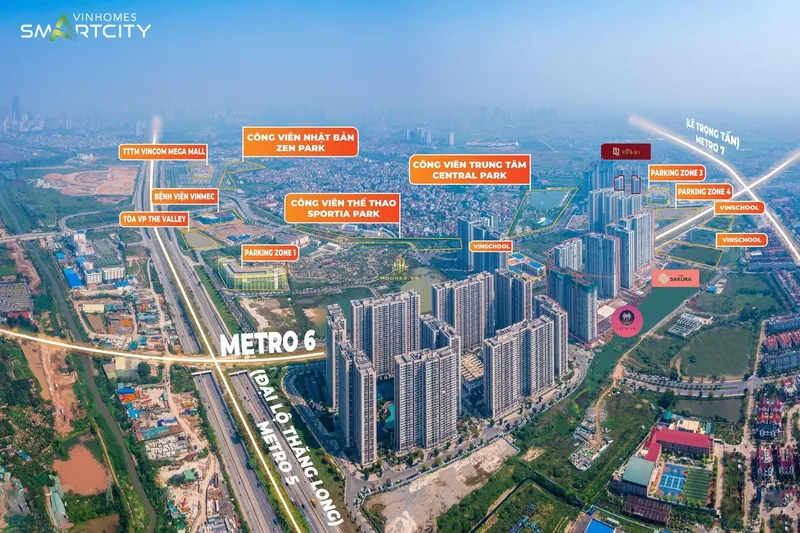 Hình ảnh dự án The Miami - Vinhomes Smart City Tây Mỗ