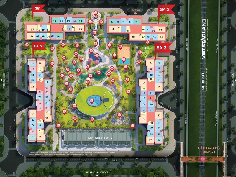 Hình ảnh dự án The Sakura - Vinhomes Smart City