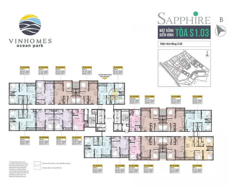Hình ảnh dự án The Sapphire 1 - Vinhomes Ocean Park