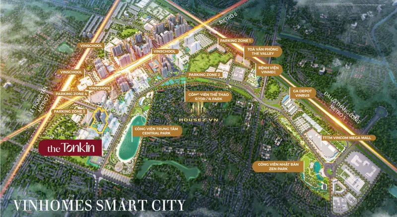 Hình ảnh dự án The Tonkin - Vinhomes Smart City