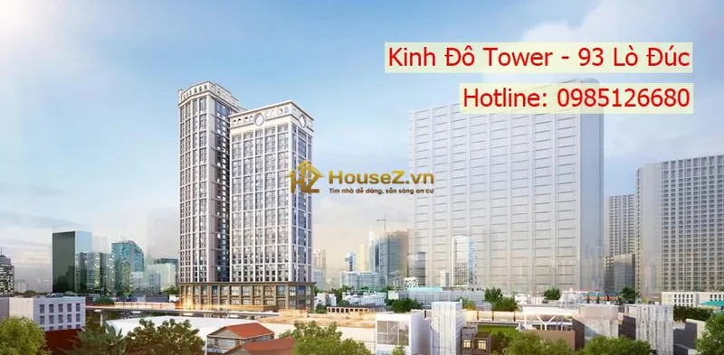 Hình ảnh dự án Tòa nhà Kinh Đô Tower tọa lạc tại số 93 phố Lò Đúc, quận Hai Bà Trưng, thành phố Hà Nội