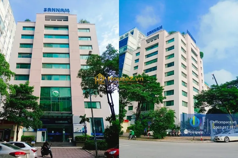 Hình ảnh dự án Tòa nhà San Nam (San Nam Building) là số 78 phố Duy Tân, phường Dịch Vọng Hậu, quận Cầu Giấy, thành phố Hà Nội