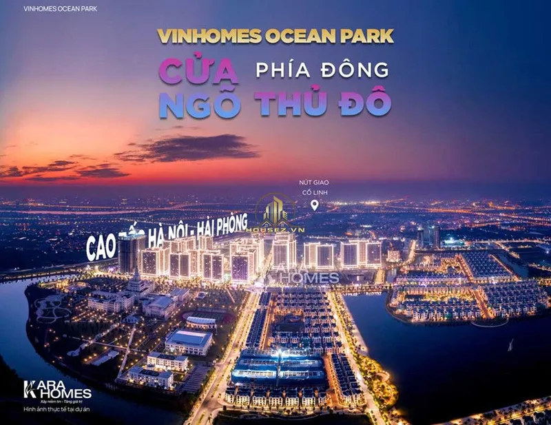 Hình ảnh vị trí dự án Vinhomes Ocean Park 1