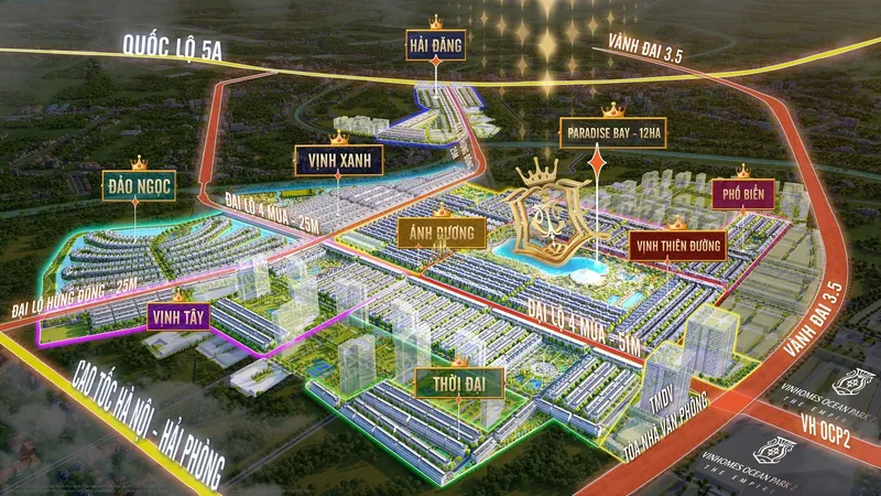 Hình ảnh dự án Vinhomes Ocean Park 3