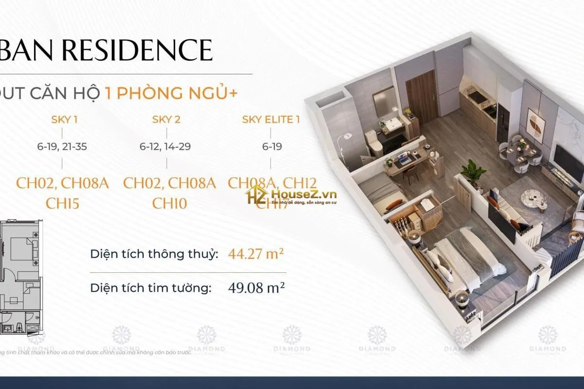 💎BÁN CĂN 1PN+ IMPERIA SKY PARK – 43,13M² | VIEW TRỰC DIỆN CÔNG VIÊN RESORT | TỪ 3,7 TỶ 🔥