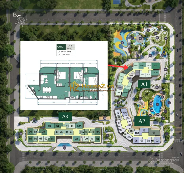 💎💰BÁN CĂN 3PN LUMIÈRE EVERGREEN – 85M² | TRỤC 12 A1 | TẦNG TRUNG ĐẸP 🔥